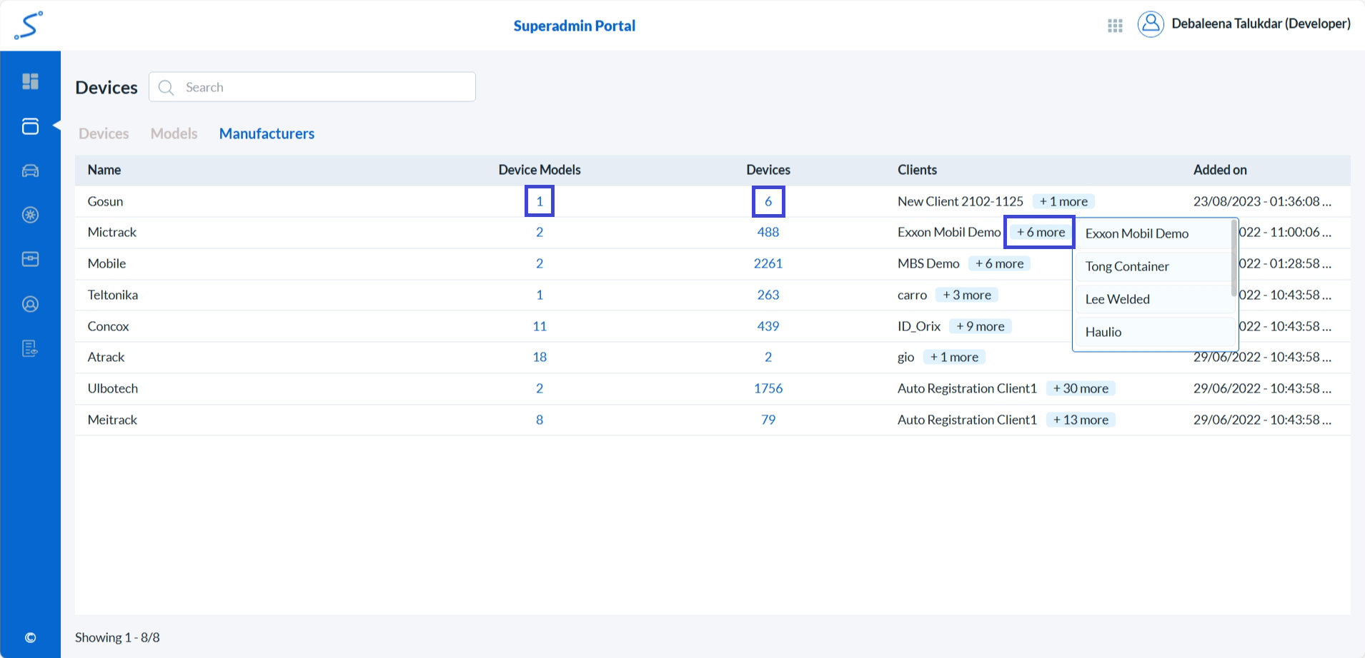 Tracking Device Manufacturer List